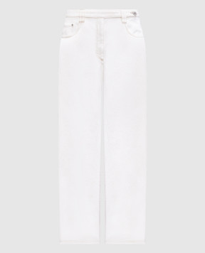 Brunello Cucinelli Белые джинсы с логотип патч M0H81P5978