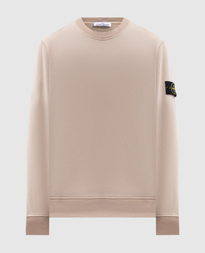 Stone Island Бежевий світшот з патчем логотипа K2S156100060S0051