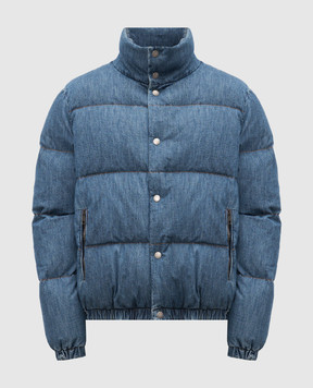 Dolce&Gabbana Синій джинсовий пуховик G9BUCDG8NW5