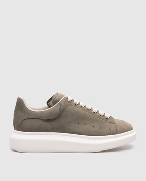 Alexander McQueen Серые замшевые кроссовки Retro 807880WHACB