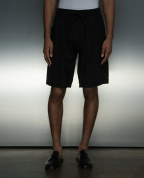 Jan Jan Van Essche Чорні шорти SHORTS10WASHISHIRTING