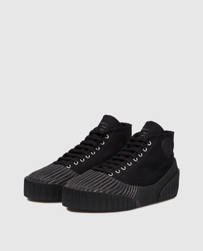 Balmain Чорні кеди Riff Low з нашивкою логотипа FM1VI392TCNS
