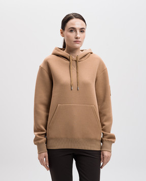 Mackage Коричневые худи с фактурным логотипом KRYSR