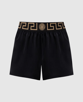 Versace Черные шорты Greca 10036901A11119