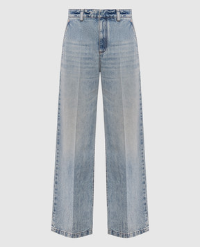 Brunello Cucinelli Голубые джинсы с цепочкой мониль M0H72P5569