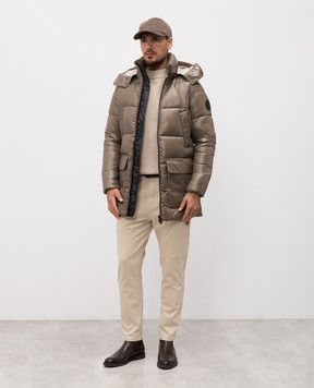 Save the duck Коричневая куртка с нашивкой логотипа D40292MCHRISTIAN