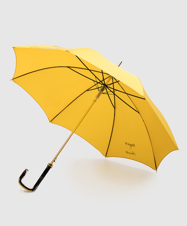 Pasotti Желтый зонтик с надписью OMITDO20NYLON21GIALLO изображение 2