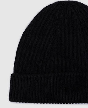 Bertolo Cashmere Черная шапка из кашемира 500019000005
