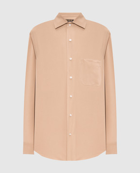 Loro Piana Бежева блуза із шовку FAO0500