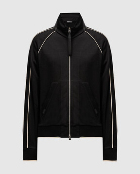 Tom Ford Чорна спортивна куртка з логотипом JZL005JMV001S23