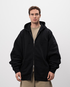 Vetements Черная спортивная куртка с вышивкой логотипа UA66HD810Bm