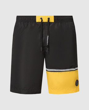 Stefano Ricci Черные шорты для плавания с логотипом MYB4200010ARB342