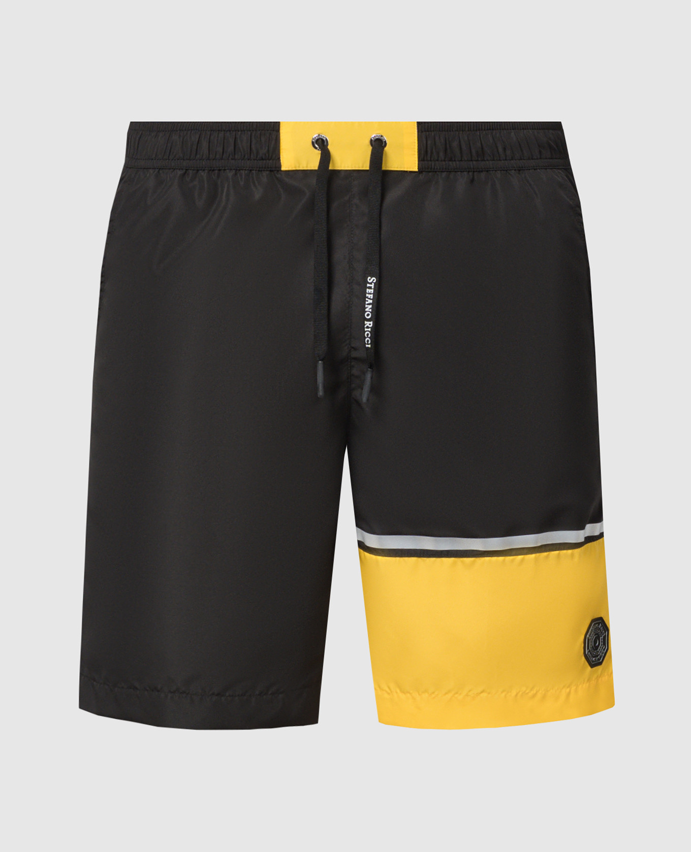Black logo swim shorts