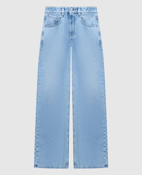 Brunello Cucinelli Блакитні джинси з ефектом потертості M0H72P5892