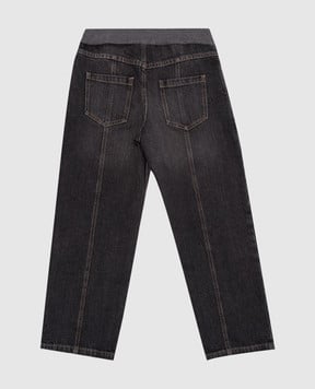 Brunello Cucinelli Детские серые джинсы с цепочкой мониль BA095P623B