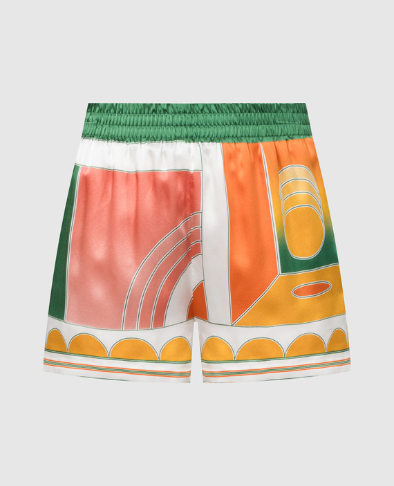 Summer Court silk shorts