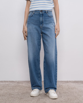 Max Mara Weekend Сині джинси BRAVA з патчем логотипа BRAVA