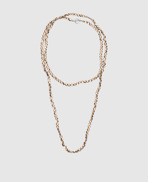 Brunello Cucinelli Золотое ожерелье с серебром MCOW0P610