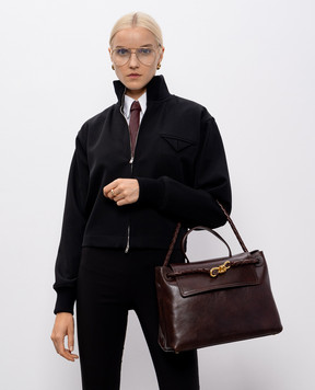 Bottega Veneta Коричнева шкіряна сумка Ciao Ciao 817231V5RG0