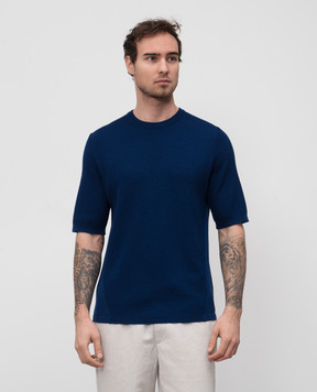 Sease Синій джемпер Waffle з вовни KR067XG065