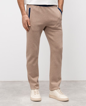 Bertolo Cashmere Бежевые спортивные штаны 902013002294