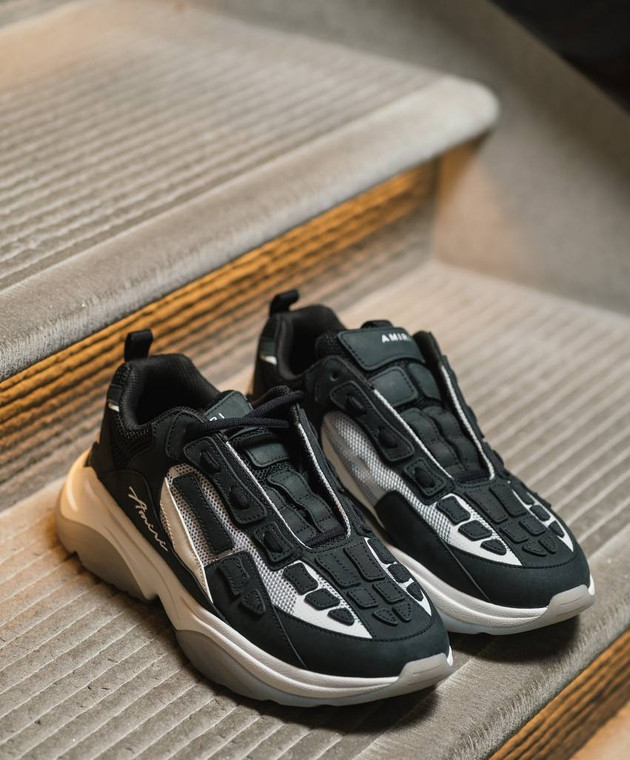 AMIRI - Черные комбинированные кроссовки Bone Runner AMFOSR1091