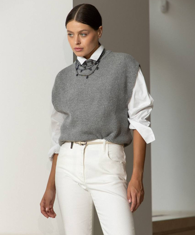 Peserico Черное многослойное колье с бусинами S35393C0CC104 изображение 4