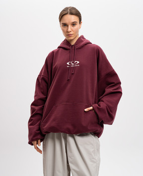 Vetements Бордове худі з логотипом UA66HD600R