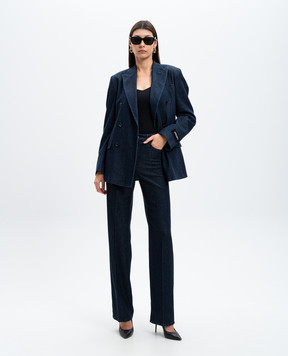 Dolce&Gabbana Синий двубортный жакет F2941DG8LW8