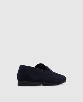 Canali Синие замшевые лоферы RB01107661210