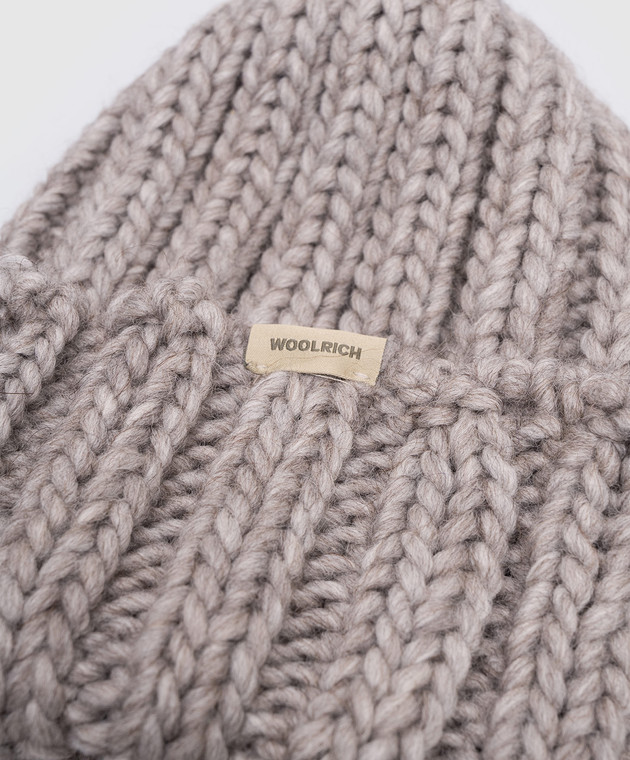 Woolrich Серая шапка с шерстью CFWWAC0196FRUF0766 изображение 4