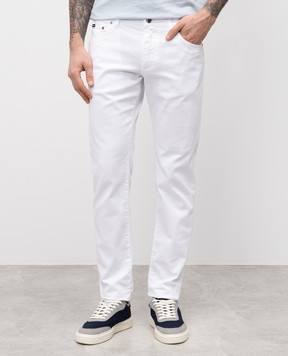Dolce&Gabbana Білі джинси з логотипом GY07CDG8JR8