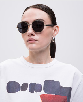 Marc Jacobs Золотые очки с логотипом. JACMARC532SRHL53IR