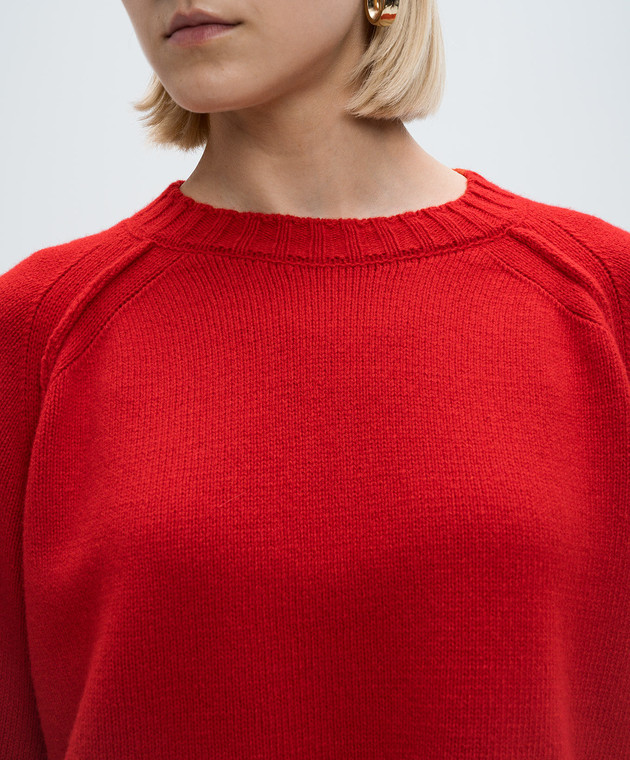 Rohe Червоний светр з вовни і кашеміру 41223144 зображення 5