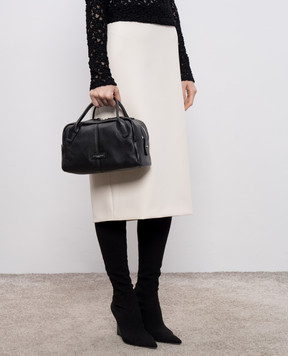 Gianni Chiarini Черная кожаная сумка Emily BS11300COMMGRN