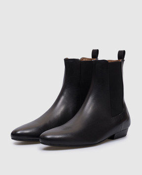Marsell Черные кожаные челси Miniblocco MW8368093