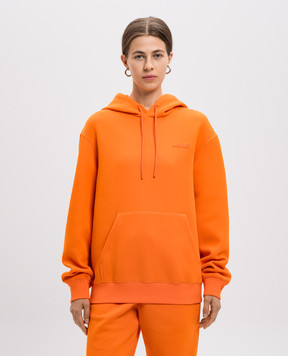 Mackage Оранжевые худи с фактурным логотипом KRYSTIANw