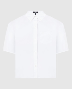 Theory Белая укороченная рубашка O0104524