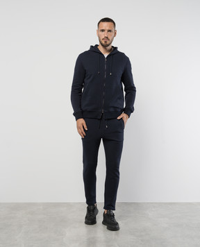 Cashmere&Whiskey Синяя спортивная куртка SWEATSHIRT1