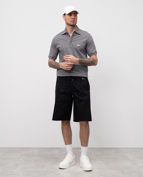 Dolce&Gabbana Черные шорты с логотипом GP0Y4TFUFNV