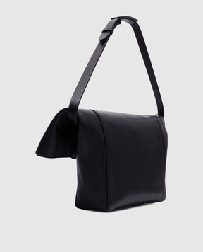 Max Mara Чорна шкіряна сумка MMCLASPCLUTCHS MMCLASPCLUTCHS