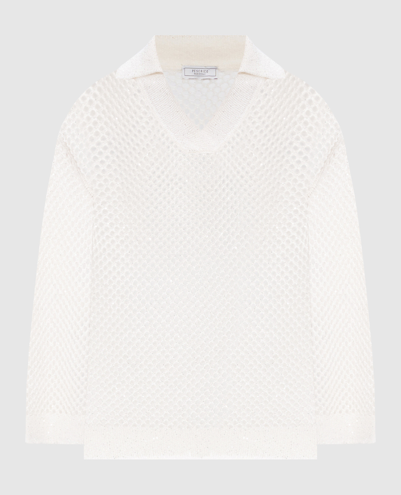 

Белый ажурный пуловер с шерстью, Пуловеры