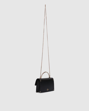 Valentino Черный кожаный клатч Rockstud 7W0P0AG5VIT