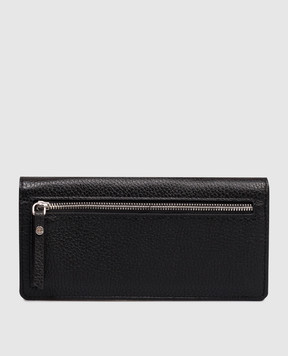 Gianni Chiarini Чорний шкіряний гаманець з логотипом PF5041GRN