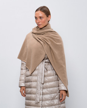 Allude Коричневый шарф из кашемира 24530025