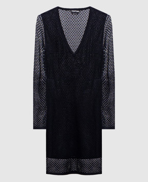 Tom Ford Черное ажурное платье из шелка ACK602YAX822