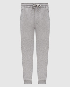Brunello Cucinelli Серые меланжевые джогеры MM8313233G