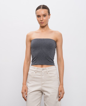 Brunello Cucinelli Сірий топ M0T1802B19