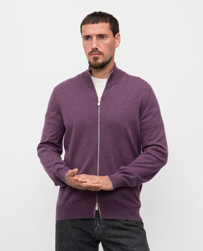 Brunello Cucinelli Фіолетовий кардиган з кашеміру M2200106