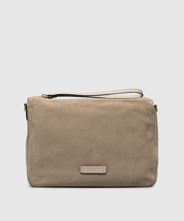 Gianni Chiarini - Бежевая замшевая сумка Nora Pouch BS10225CMPL
